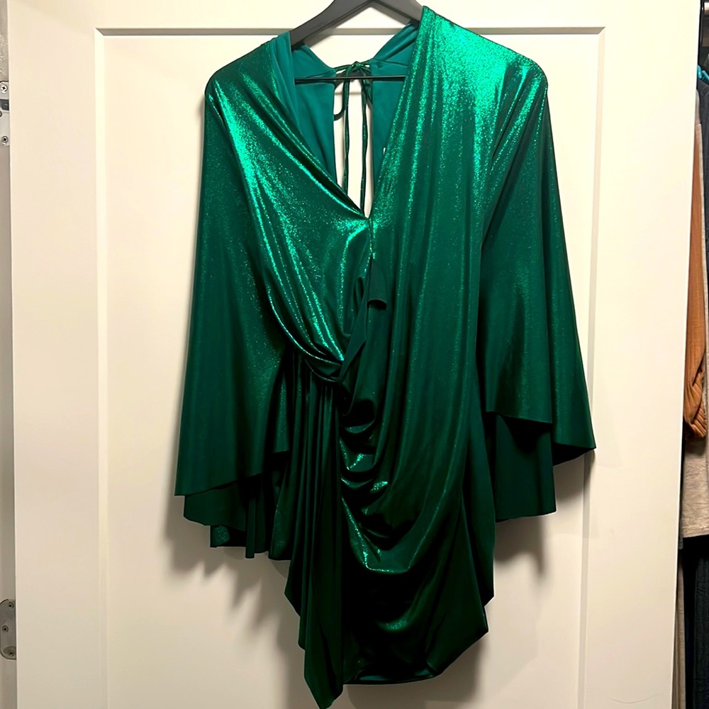 Ellaé Lisqué glitter dress (green shine)
